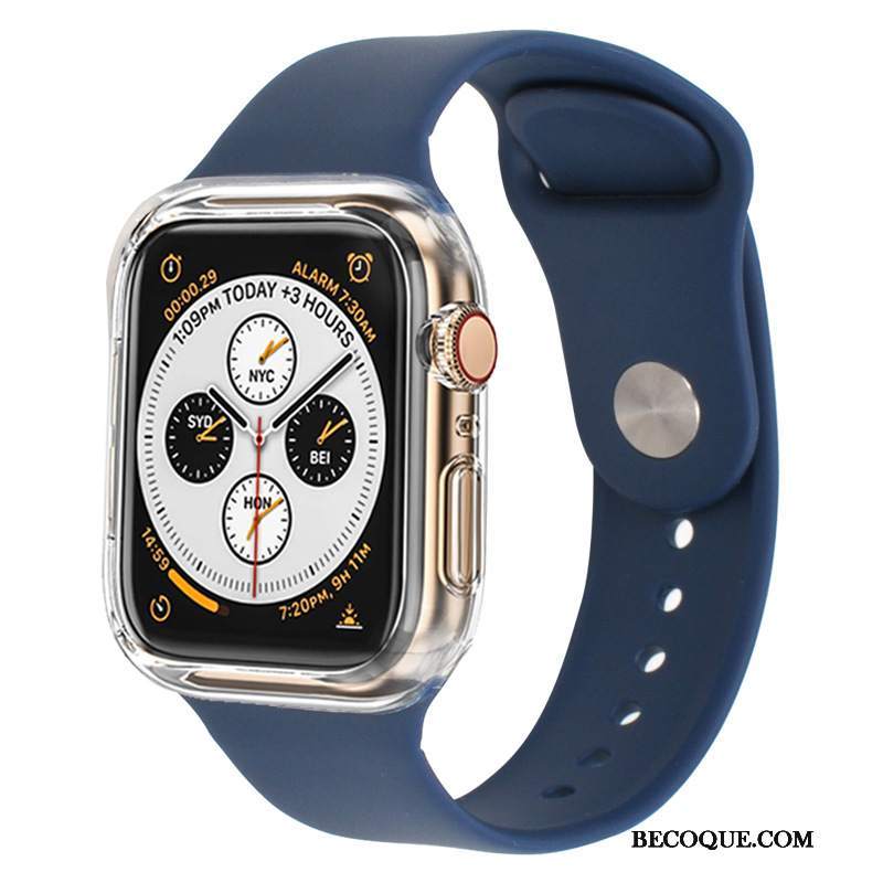 Futerał Apple Watch Series 3 Silikonowe Czarny Bicolored, Etui Apple Watch Series 3 Ochraniacz Sportowe