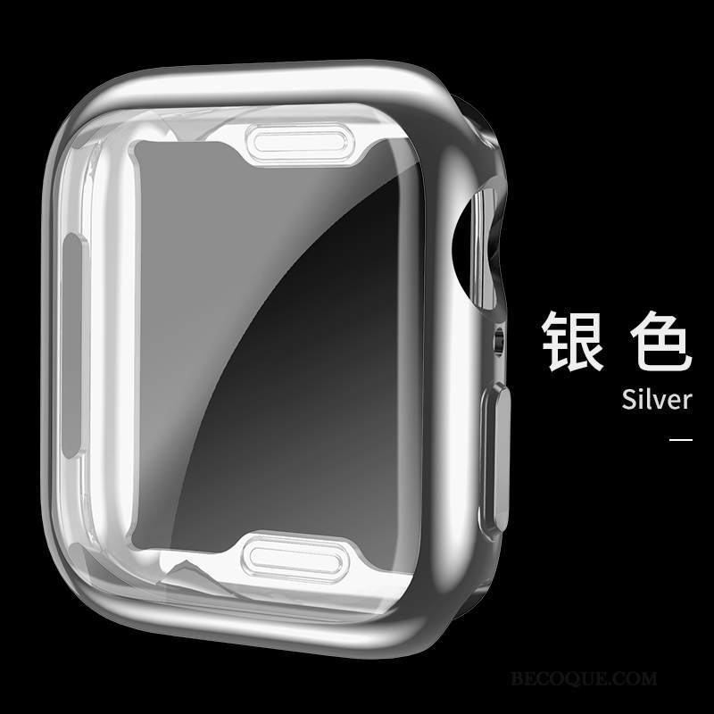 Futerał Apple Watch Series 4 Silikonowe Cienkie Czarny, Etui Apple Watch Series 4 Torby Poszycie Filmy
