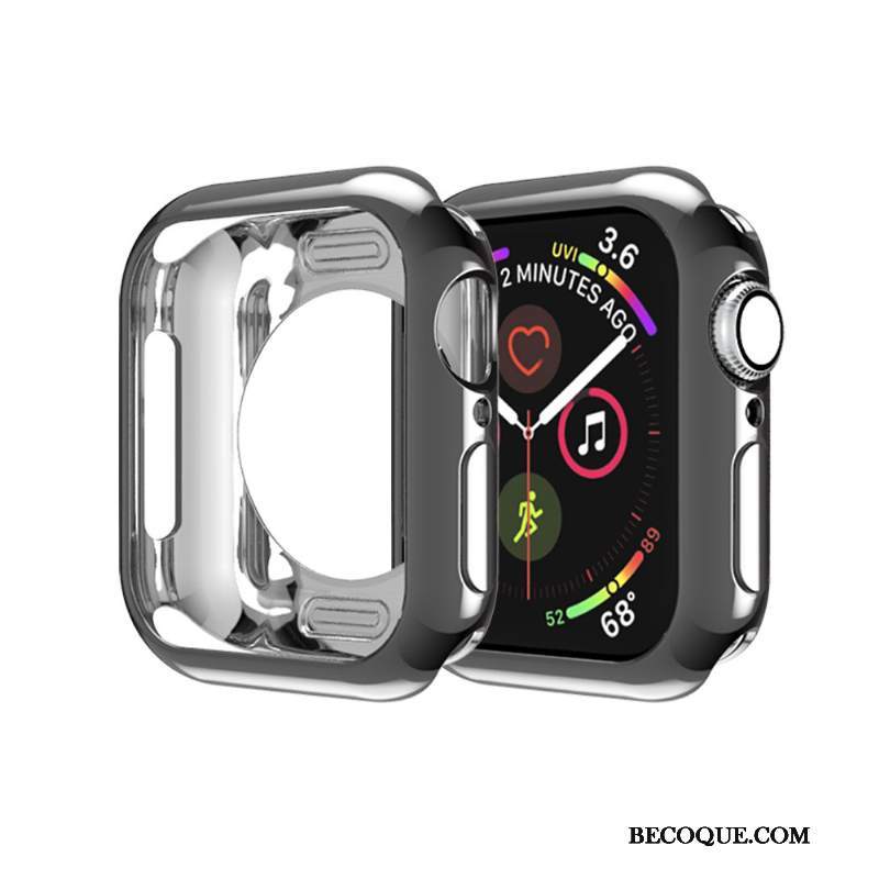 Futerał Apple Watch Series 4 Torby Złoto Cienkie, Etui Apple Watch Series 4 Silikonowe Granica Filmy