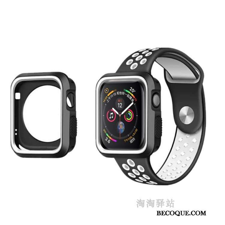 Futerał Apple Watch Series 5 Silikonowe Anti-fall Oddychające, Etui Apple Watch Series 5 Miękki Czerwony Sportowe