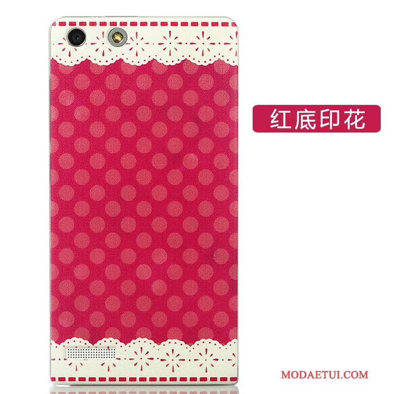 Futerał Huawei Ascend G6 Kreskówka Różowe Nubuku, Etui Huawei Ascend G6 Ochraniacz Na Telefon Tylna Pokrywa