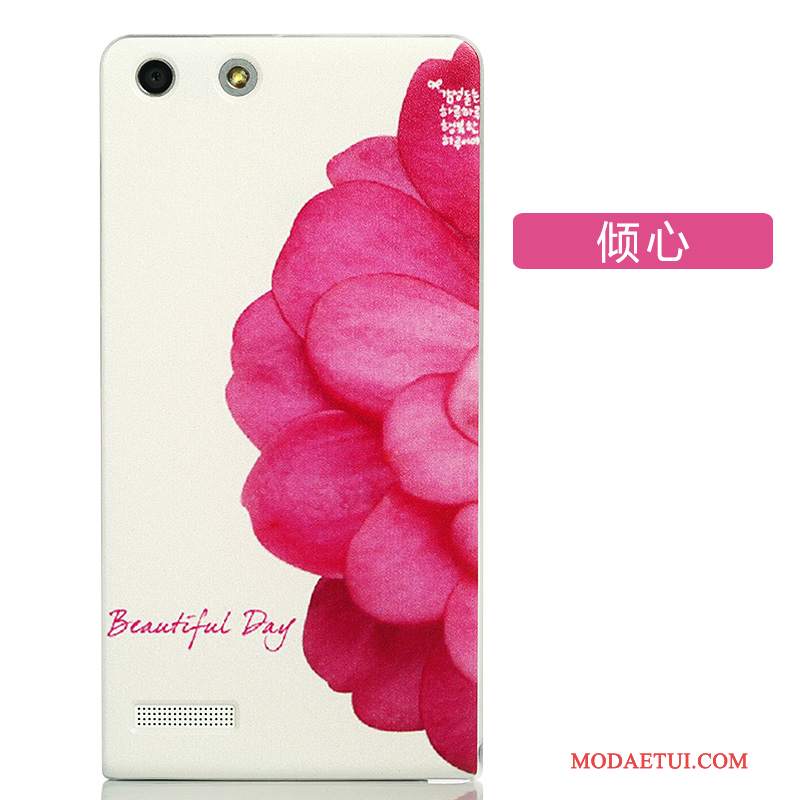 Futerał Huawei Ascend G6 Kreskówka Różowe Nubuku, Etui Huawei Ascend G6 Ochraniacz Na Telefon Tylna Pokrywa