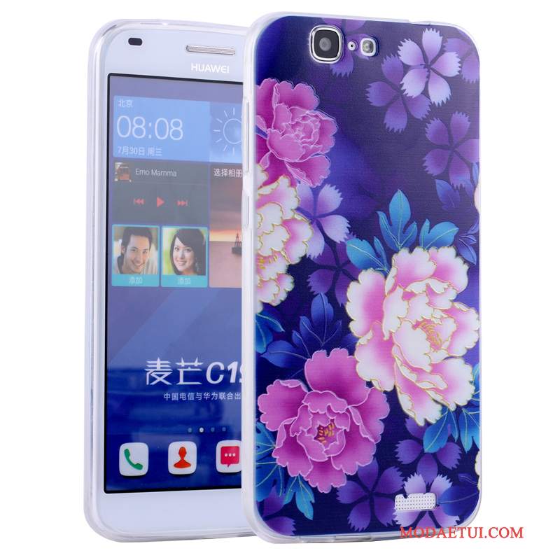 Futerał Huawei Ascend G7 Kreskówka Różowena Telefon, Etui Huawei Ascend G7 Torby Anti-fall