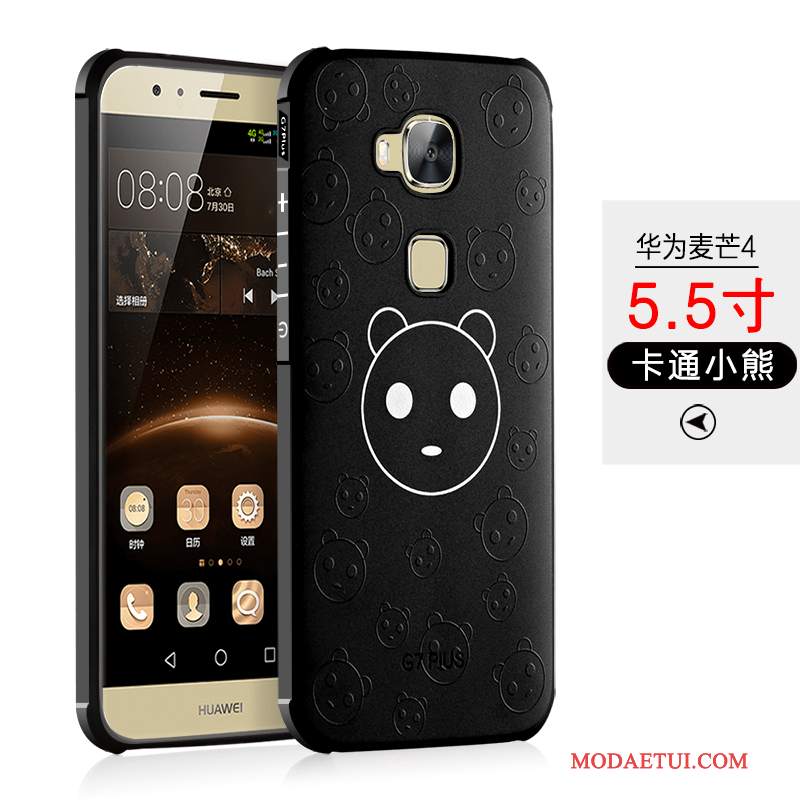 Futerał Huawei G7 Plus Ochraniacz Czarnyna Telefon, Etui Huawei G7 Plus Miękki Anti-fall Tendencja