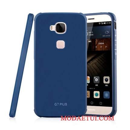 Futerał Huawei G7 Plus Torby Nubuku Ciemno Niebieski, Etui Huawei G7 Plus Miękki Anti-fallna Telefon