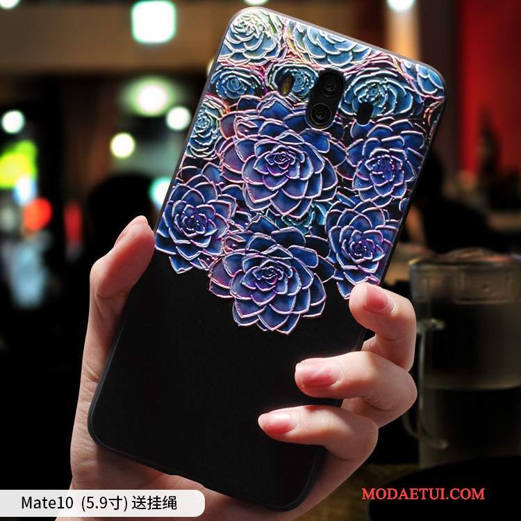 Futerał Huawei Mate 10 Miękki Na Telefon Różowe, Etui Huawei Mate 10 Silikonowe Etniczny Chiński Styl