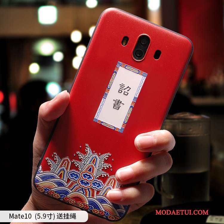 Futerał Huawei Mate 10 Miękki Różowe Zabawne, Etui Huawei Mate 10 Silikonowe Zakochani Tendencja