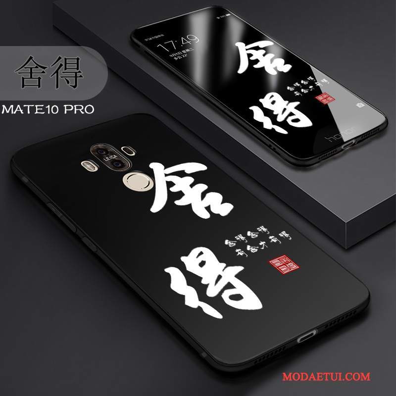 Futerał Huawei Mate 10 Pro Miękki Anti-fallna Telefon, Etui Huawei Mate 10 Pro Torby Czarny Nubuku