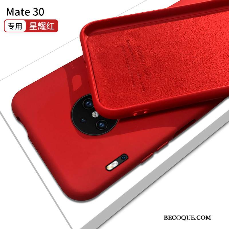 Futerał Huawei Mate 30 Miękki Anti-fall Czerwony Netto, Etui Huawei Mate 30 Torby Na Telefon Tendencja