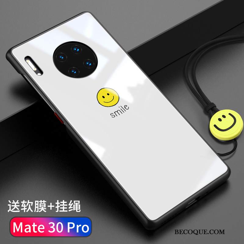 Futerał Huawei Mate 30 Torby Anti-fall Osobowość, Etui Huawei Mate 30 Kreatywne Na Telefon Biały