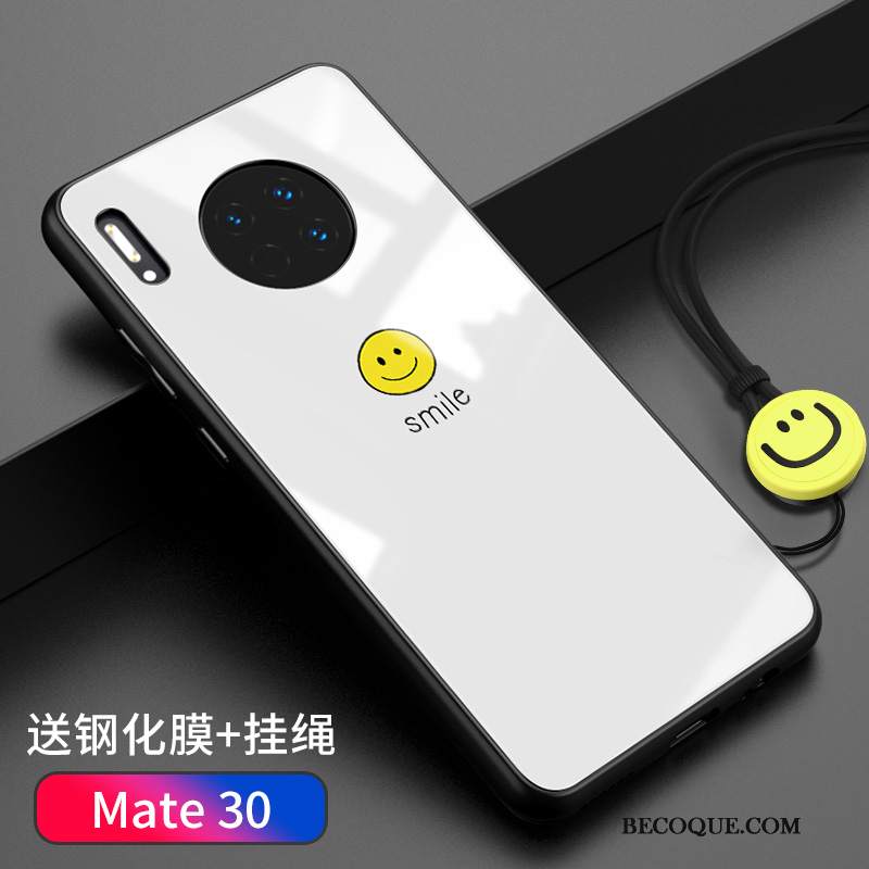 Futerał Huawei Mate 30 Torby Anti-fall Osobowość, Etui Huawei Mate 30 Kreatywne Na Telefon Biały