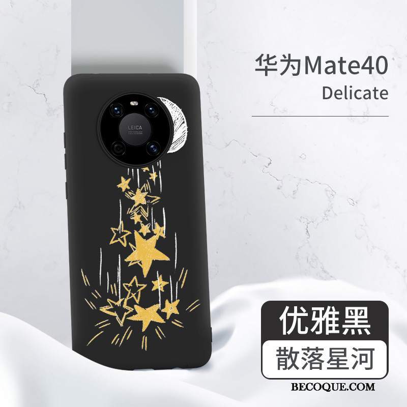 Futerał Huawei Mate 40 Torby Anti-fall Czarny, Etui Huawei Mate 40 Silikonowe Na Telefon Nowy