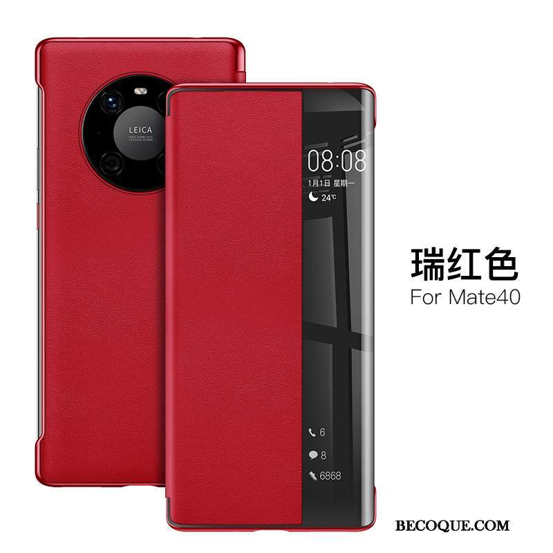 Futerał Huawei Mate 40 Torby Cienkie Czerwony, Etui Huawei Mate 40 Ochraniacz Na Telefon Osobowość