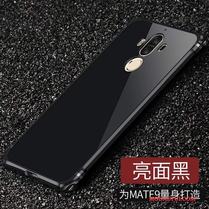 Futerał Huawei Mate 9 Metal Czarnyna Telefon, Etui Huawei Mate 9 Ochraniacz