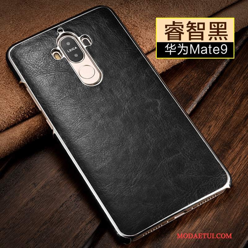 Futerał Huawei Mate 9 Moda Biznes Złoto, Etui Huawei Mate 9 Skóra Anti-fallna Telefon