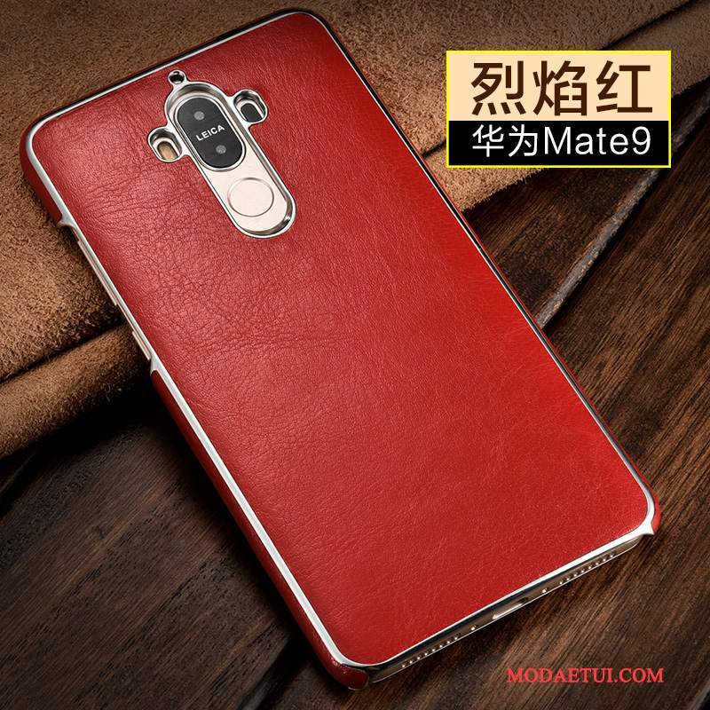 Futerał Huawei Mate 9 Moda Biznes Złoto, Etui Huawei Mate 9 Skóra Anti-fallna Telefon
