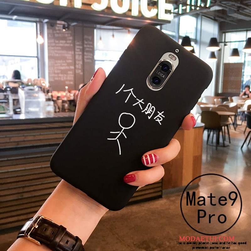 Futerał Huawei Mate 9 Pro Miękki Na Telefon Tendencja, Etui Huawei Mate 9 Pro Ochraniacz Czarny Biały