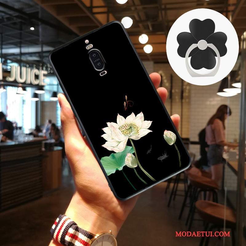 Futerał Huawei Mate 9 Pro Silikonowe Czarnyna Telefon, Etui Huawei Mate 9 Pro Miękki