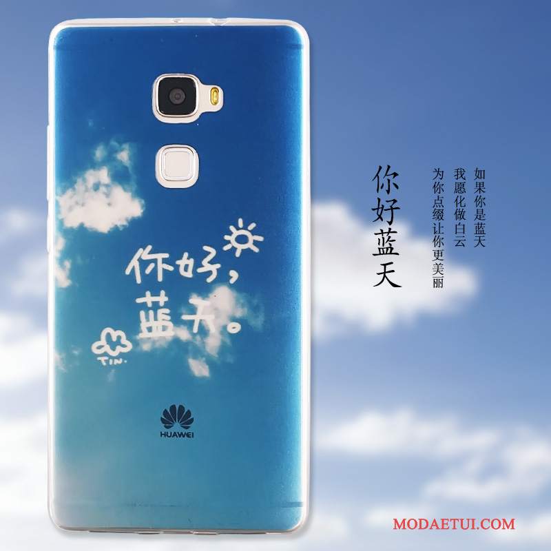 Futerał Huawei Mate S Kreskówka Niebieski Sceneria, Etui Huawei Mate S Kolor Na Telefon