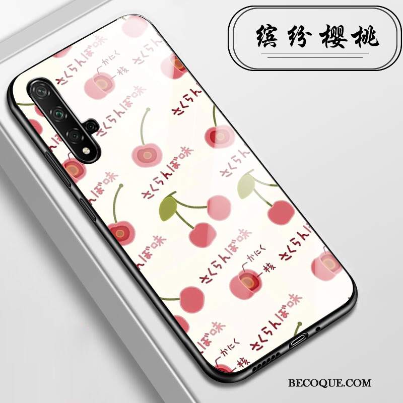 Futerał Huawei Nova 5t Torby Anti-fall Różowe, Etui Huawei Nova 5t Szkło Kwiaty