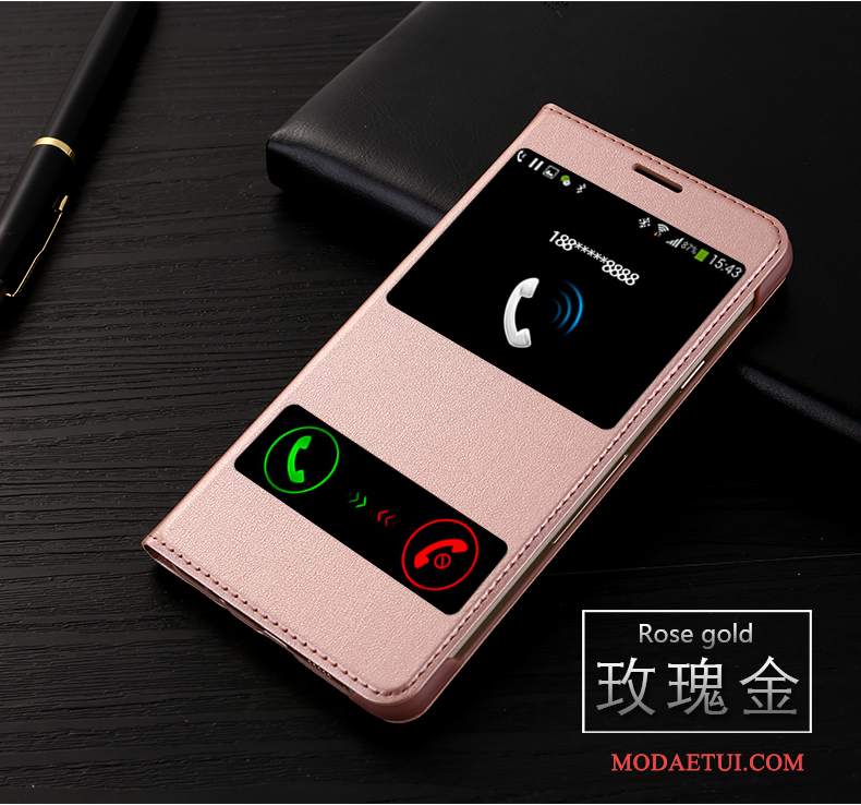 Futerał Huawei Nova Skóra Tendencja Różowe, Etui Huawei Nova Pokrowce Na Telefon