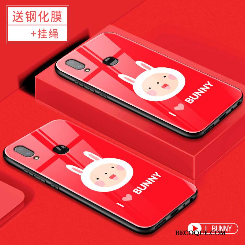 Futerał Huawei P Smart+ Kreatywne Czerwony Netto Anti-fall, Etui Huawei P Smart+ Kreskówka Osobowośćna Telefon