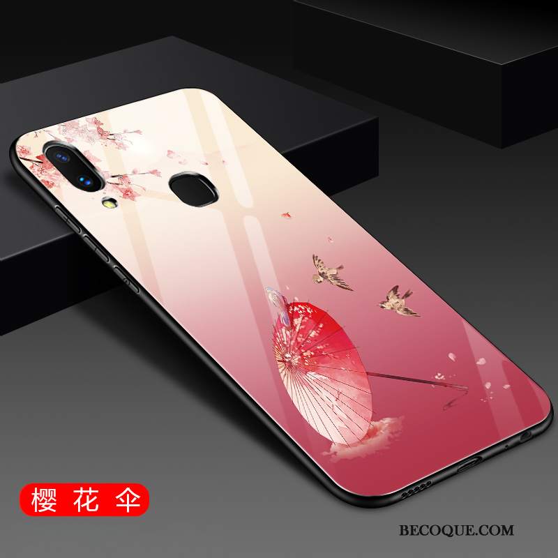 Futerał Huawei P Smart+ Kreatywne Lekki I Cienki Różowe, Etui Huawei P Smart+ Silikonowe Szkłona Telefon