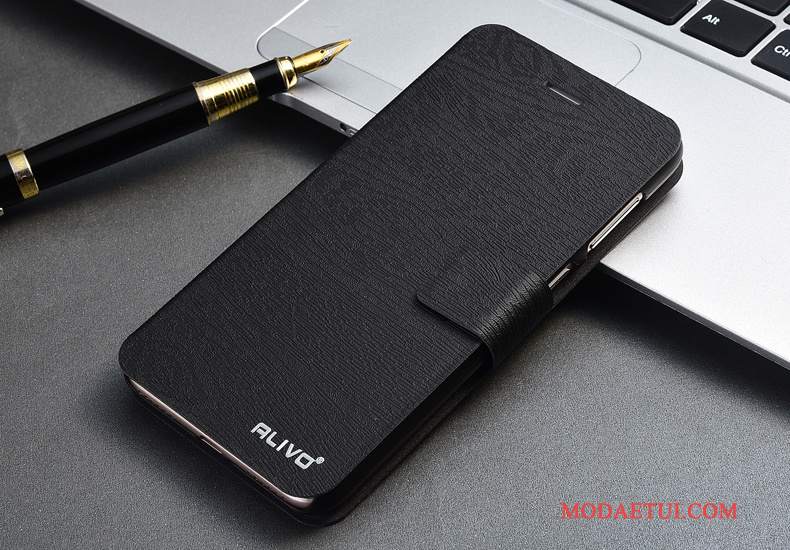 Futerał Huawei P Smart Skóra Na Telefon Czarny, Etui Huawei P Smart Ochraniacz