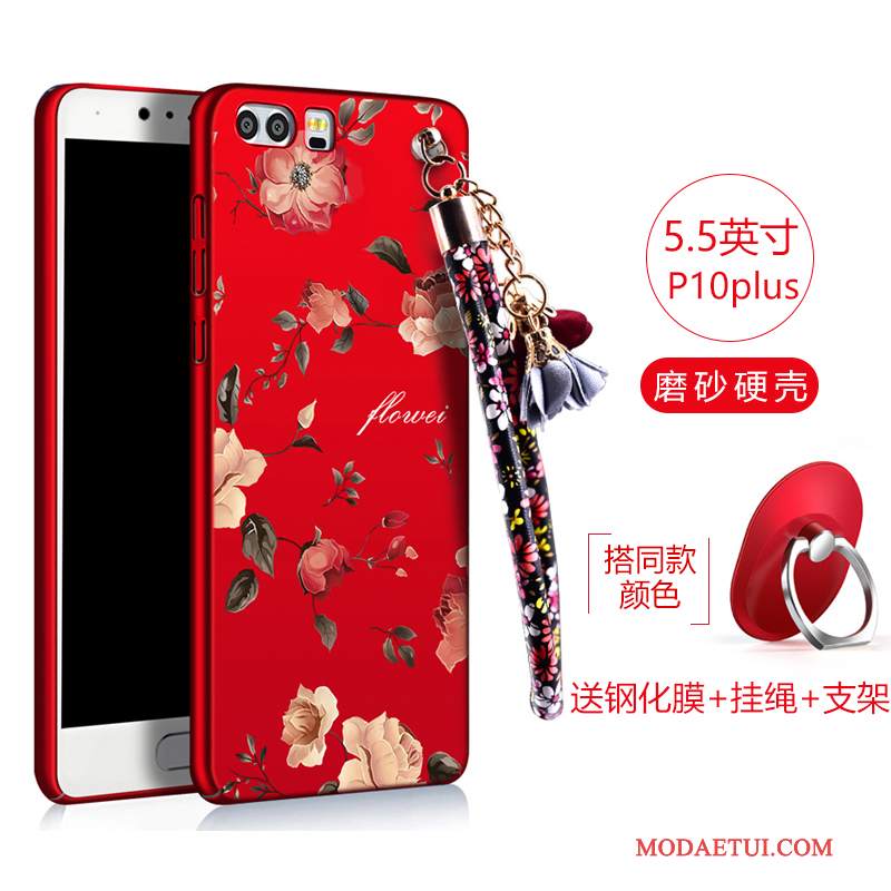 Futerał Huawei P10 Plus Torby Czerwonyna Telefon, Etui Huawei P10 Plus Ochraniacz Cienka Trudno