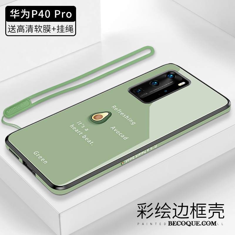 Futerał Huawei P40 Pro Ochraniacz Wiszące Ozdoby Pomarańczowy, Etui Huawei P40 Pro Prostena Telefon