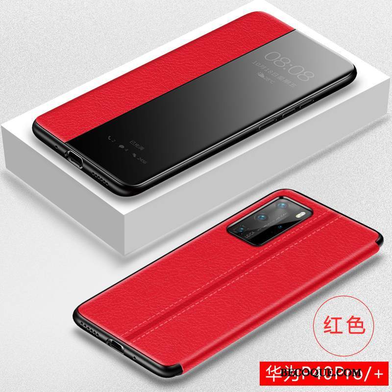 Futerał Huawei P40 Pro Skóra Anti-fallna Telefon, Etui Huawei P40 Pro Silikonowe Tendencja Magnetyzm