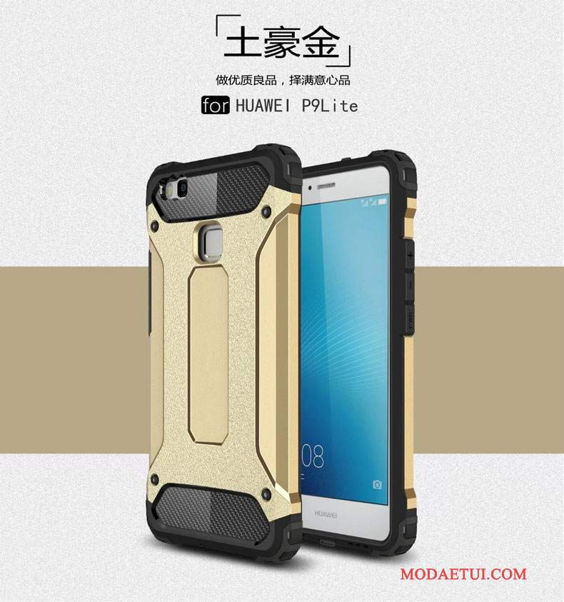 Futerał Huawei P9 Lite Silikonowe Trzy Mechanizmy Obronnena Telefon, Etui Huawei P9 Lite Metal Anti-fall Balon
