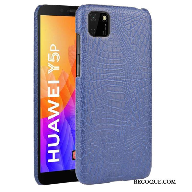 Futerał Huawei Y5p Ochraniacz Trudnona Telefon, Etui Huawei Y5p Skóra Tendencja Wzór Krokodyla