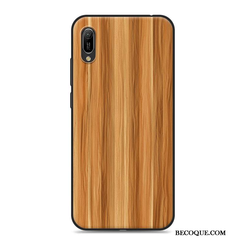 Futerał Huawei Y6 2019 Drewniaki Szaryna Telefon, Etui Huawei Y6 2019 Ochraniacz Osobowość