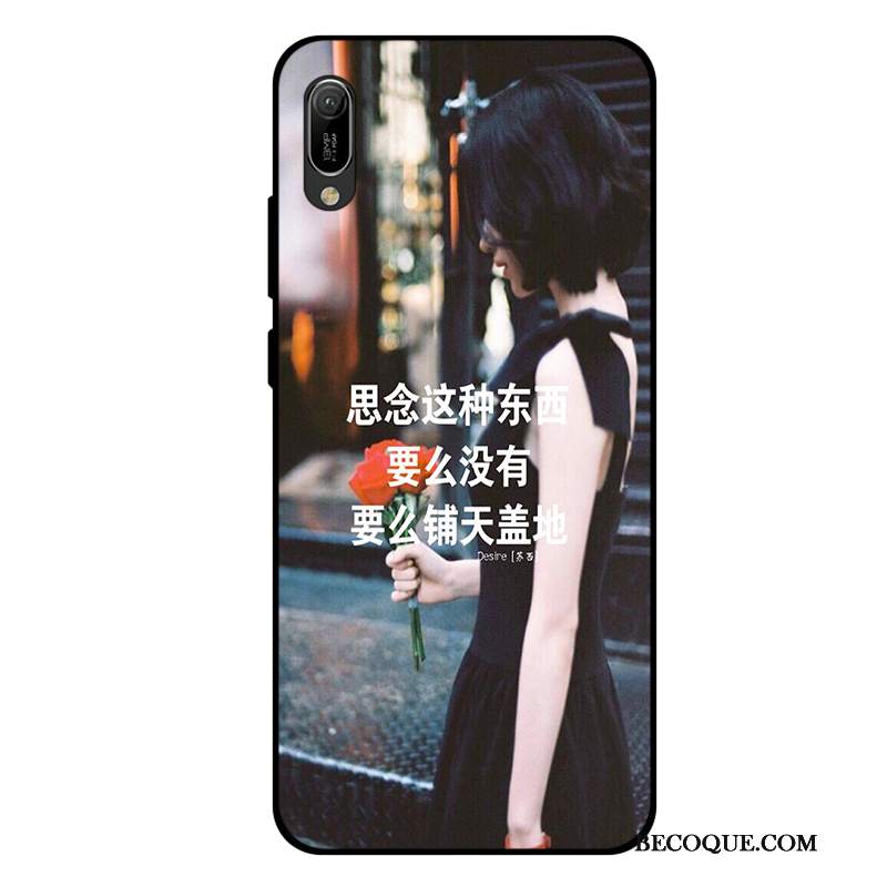 Futerał Huawei Y6 2019 Moda Osobowośćna Telefon, Etui Huawei Y6 2019 Miękki Szary Tendencja