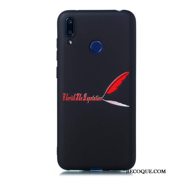 Futerał Huawei Y7 2019 Silikonowe Na Telefon Czarny, Etui Huawei Y7 2019 Miękki Nubuku Anti-fall