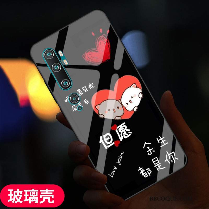Futerał Mi Note 10 Kreatywne Dostosowane Anti-fall, Etui Mi Note 10 Miękki Czerwony Nettona Telefon