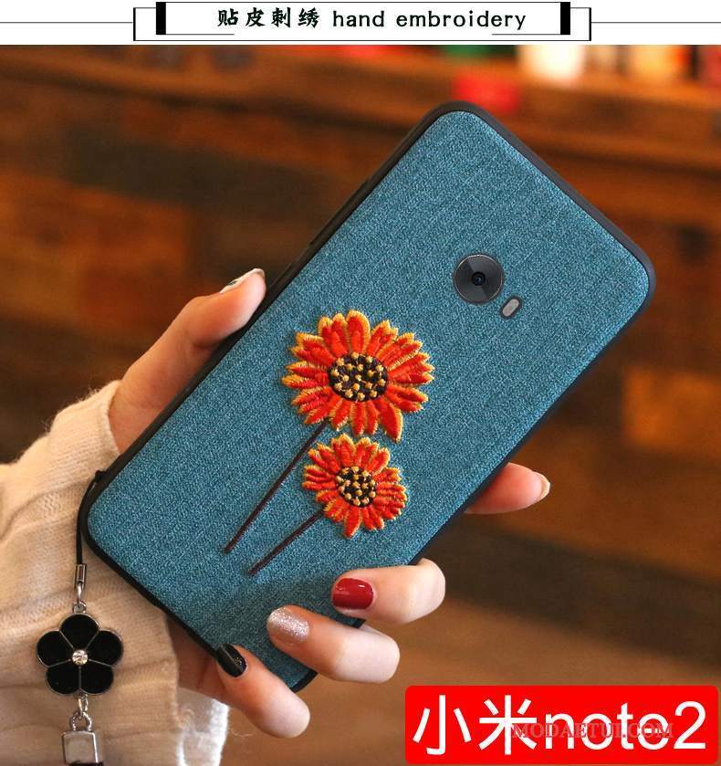 Futerał Mi Note 2 Ochraniacz Na Telefon Mały, Etui Mi Note 2 Silikonowe Z Haftem Kwiaty