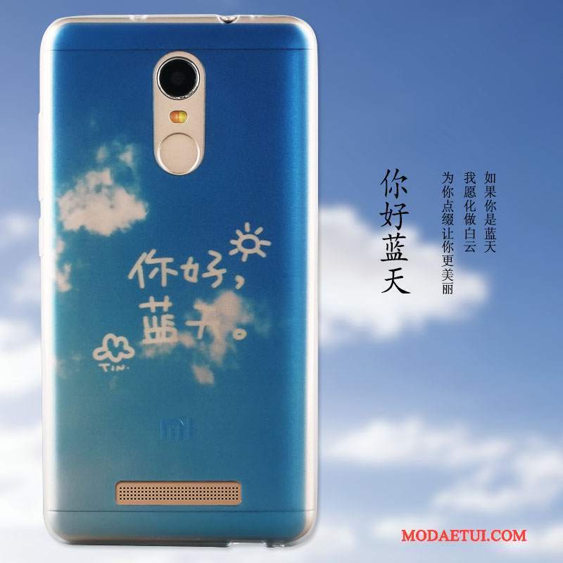 Futerał Mi Note 3 Miękki Na Telefon Mały, Etui Mi Note 3 Kolor Anti-fall Niebieski