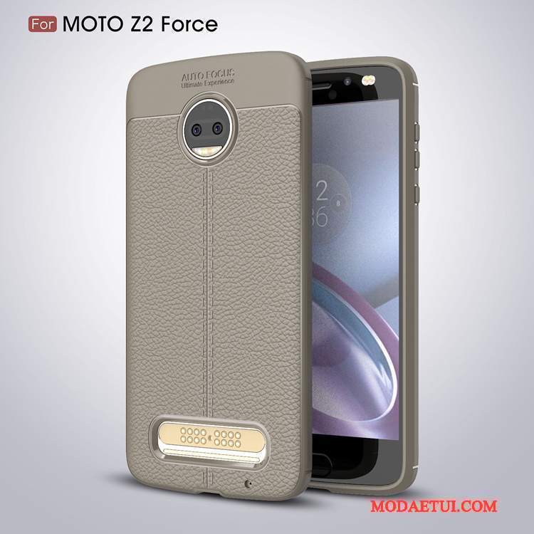 Futerał Moto Z2 Force Edition Silikonowe Anti-fallna Telefon, Etui Moto Z2 Force Edition Miękki Czarny