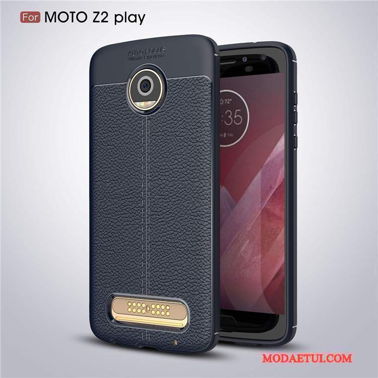 Futerał Moto Z2 Play Miękki Anti-fall Wzór, Etui Moto Z2 Play Ochraniacz Czarnyna Telefon