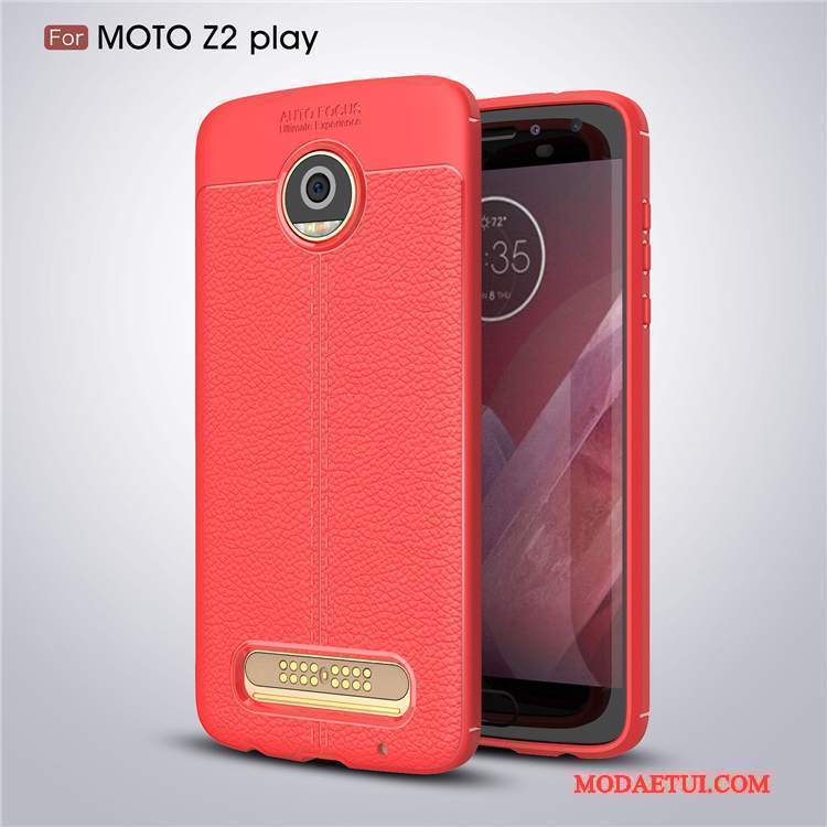Futerał Moto Z2 Play Miękki Anti-fall Wzór, Etui Moto Z2 Play Ochraniacz Czarnyna Telefon