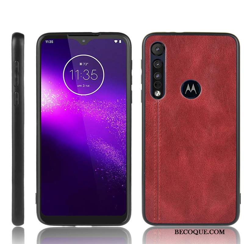 Futerał Motorola One Macro Ochraniacz Trudno Bydło, Etui Motorola One Macro Wzór Czerwony
