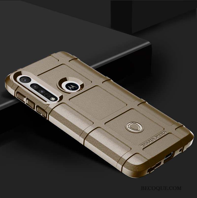 Futerał Motorola One Macro Torby Czarny Dla Grubych, Etui Motorola One Macro Ochraniacz Anti-fallna Telefon