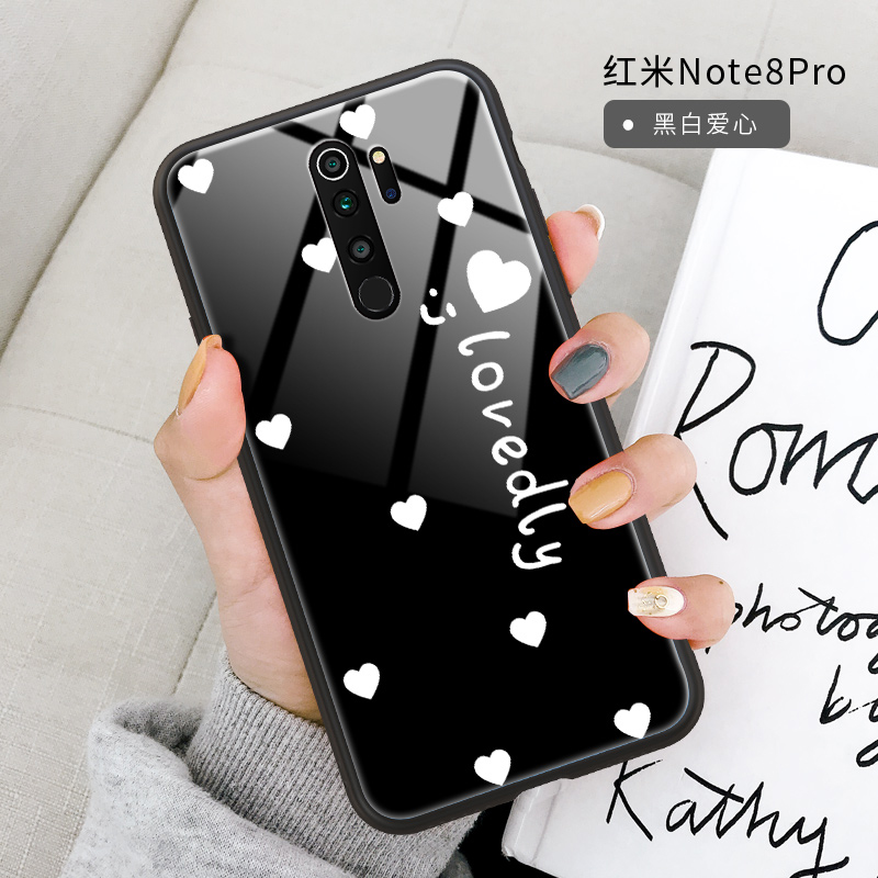 Futerał Redmi Note 8 Pro Miękki Tylna Pokrywa Miłość, Etui Redmi Note 8 Pro Silikonowe Lustro Szkło