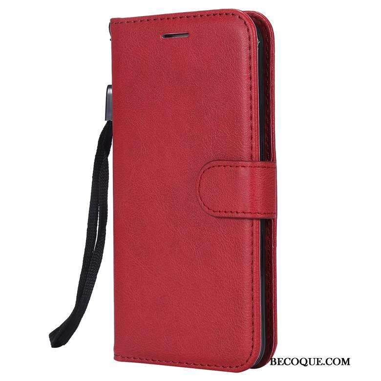 Futerał Redmi Note 9 Torby Różowe Mały, Etui Redmi Note 9 Skóra Czerwony Jednolity Kolor