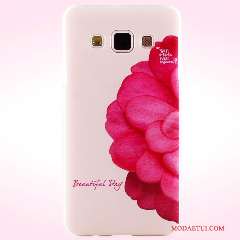 Futerał Samsung Galaxy A3 2015 Kolor Na Telefon Nubuku, Etui Samsung Galaxy A3 2015 Ochraniacz Trudno Różowe
