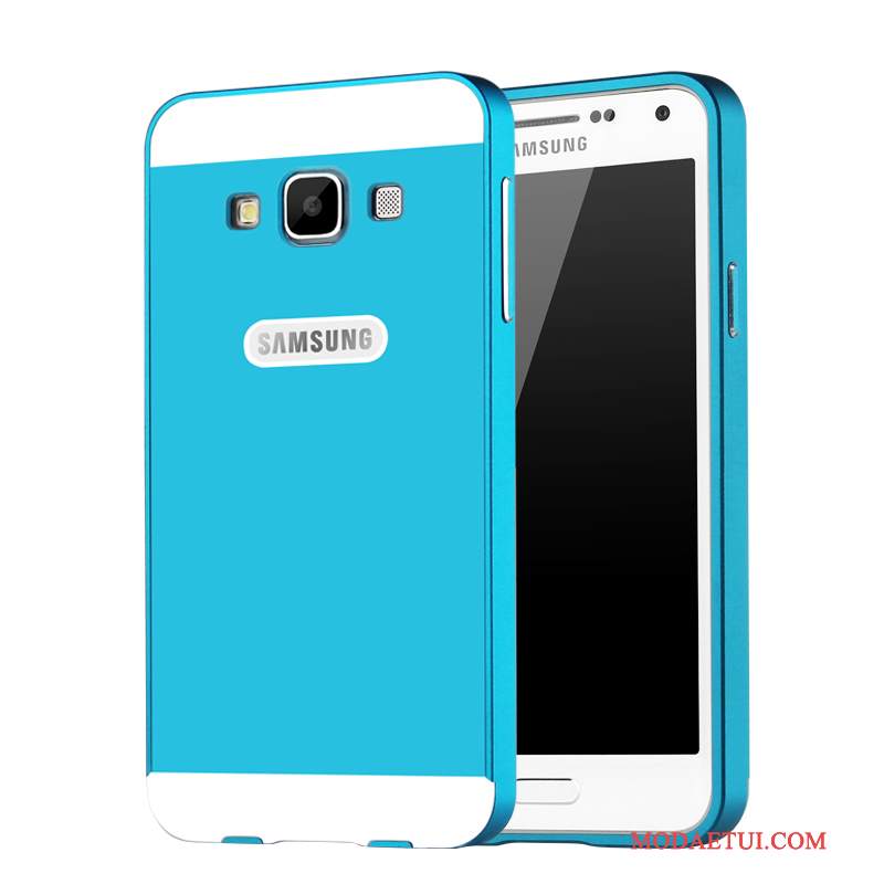 Futerał Samsung Galaxy A3 2015 Metal Czerwony Tylna Pokrywa, Etui Samsung Galaxy A3 2015 Ochraniacz Granica