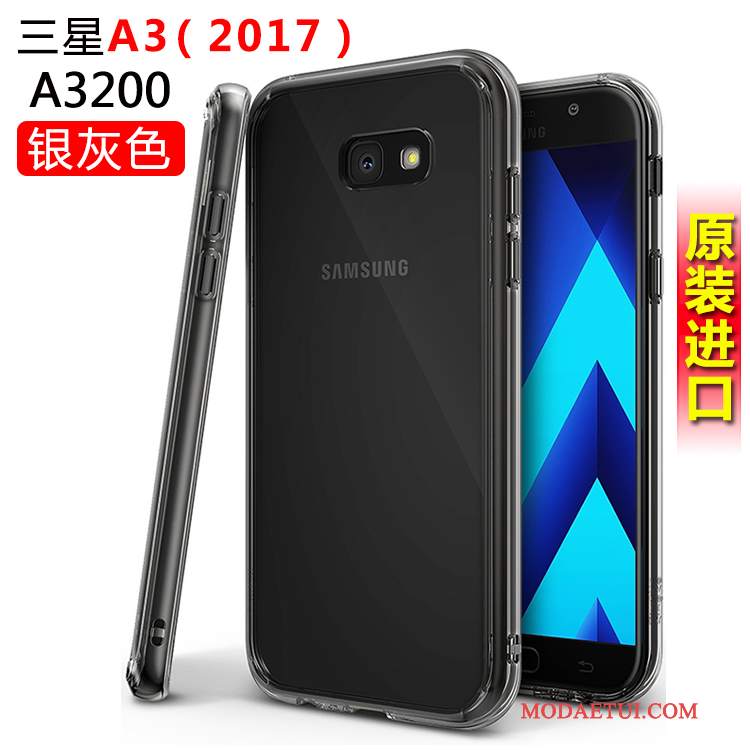 Futerał Samsung Galaxy A3 2017 Silikonowe Biały Anti-fall, Etui Samsung Galaxy A3 2017 Ochraniacz Na Telefon
