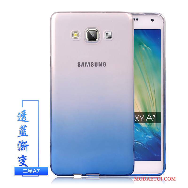Futerał Samsung Galaxy A7 2015 Ochraniacz Na Telefon Gradient, Etui Samsung Galaxy A7 2015 Kolor Przezroczysty Anti-fall